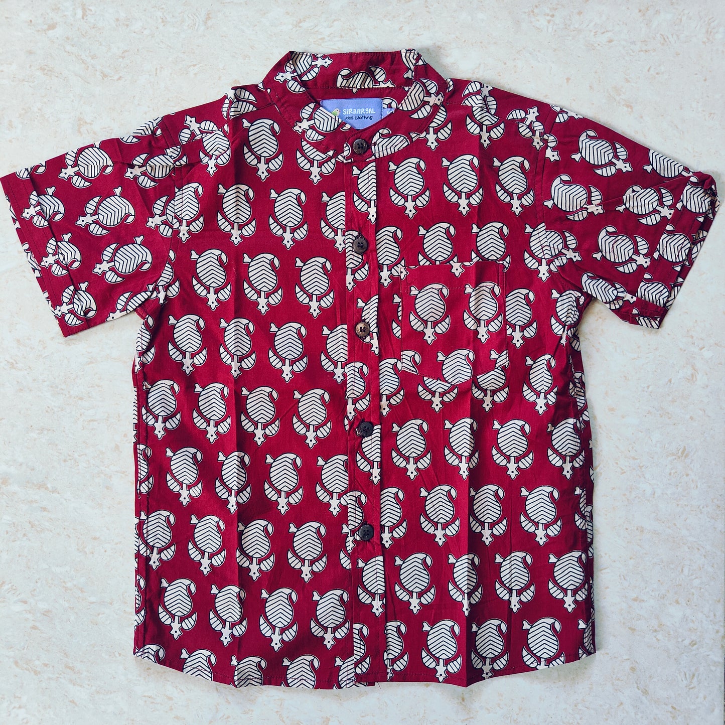 Red paisley