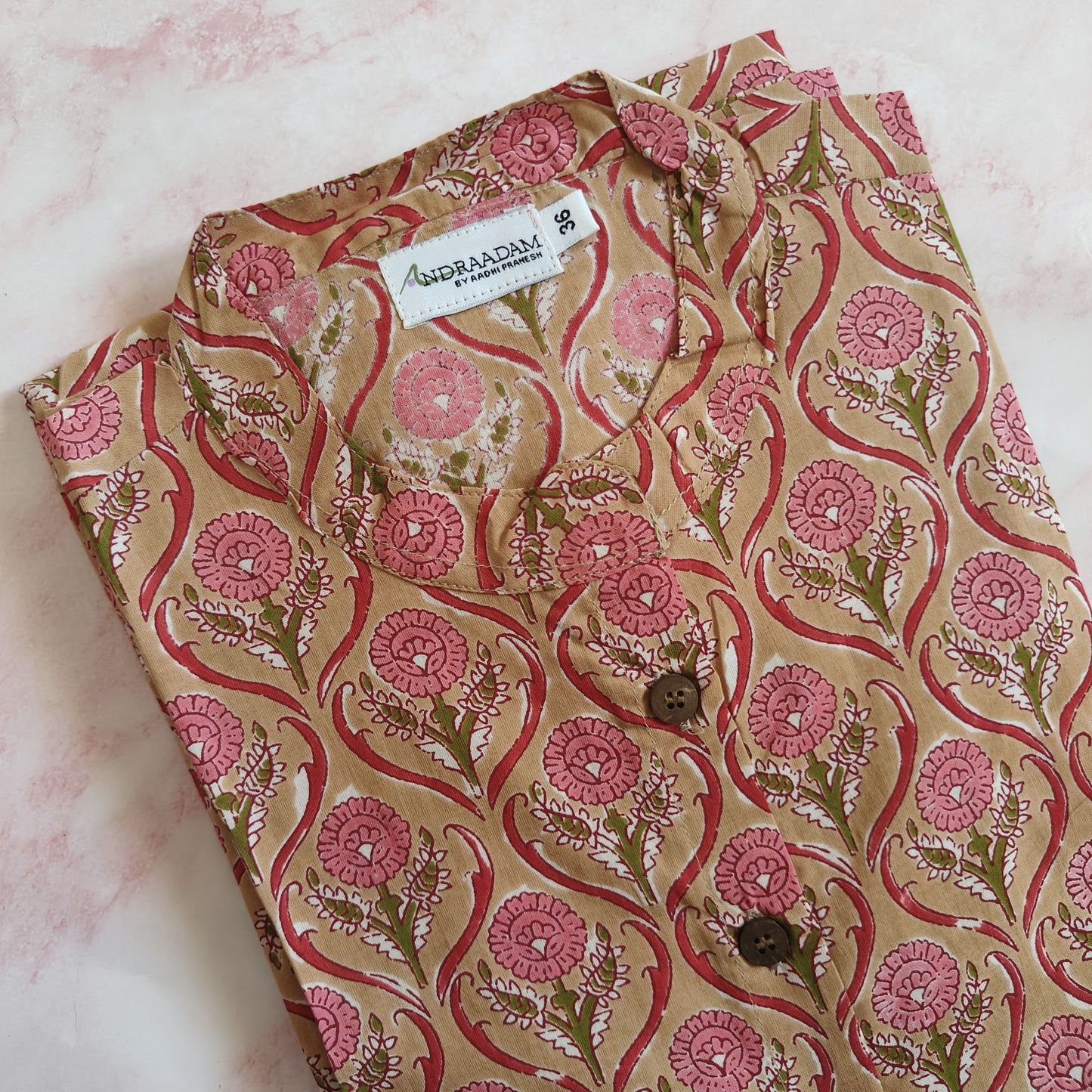 Beige floral
