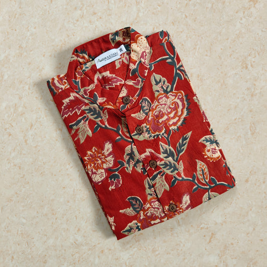 Maroon floral