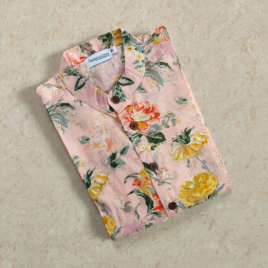 Peach peony