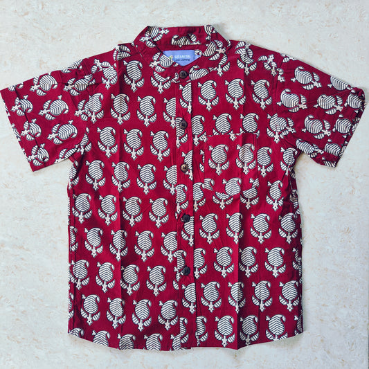 Red paisley