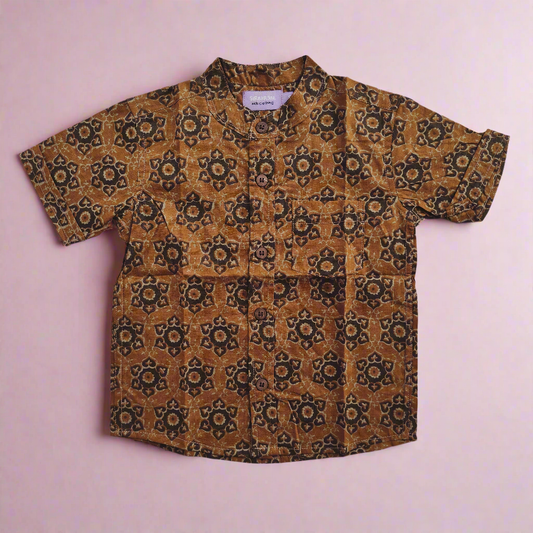 Brown Ajrakh